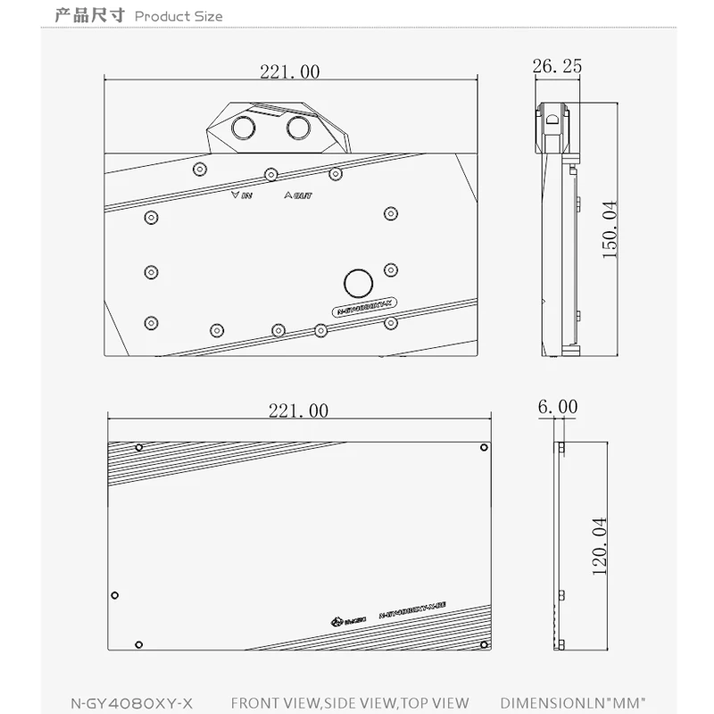 Bykski GPU Water Block for GAL - огляд і ціна Rtx 4080 Water Cooling Block