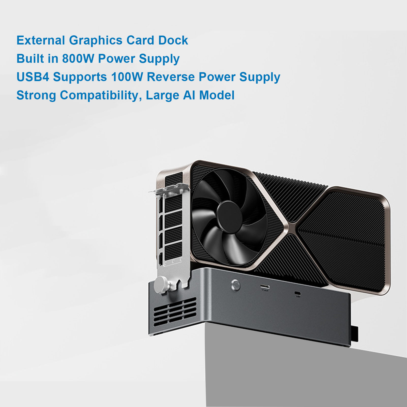 EGPU Docking Station with 800W - огляд і ціна Oculink Gpu Dock Station