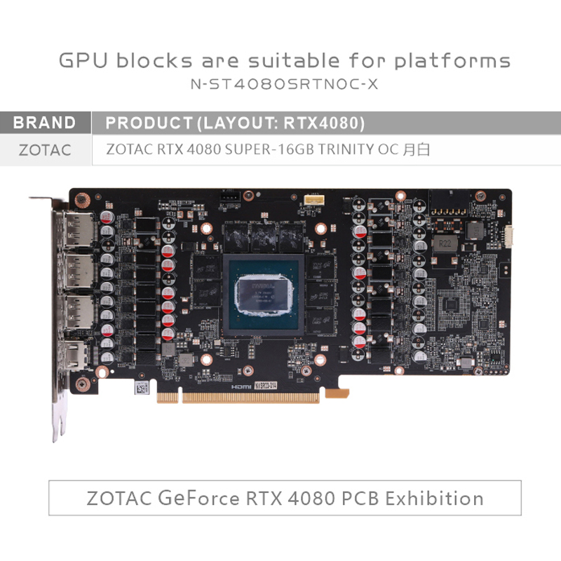 Bykski N-ST4080SRTNOC-X GPU Bl - огляд і ціна Rtx 4080 Water Cooling Block