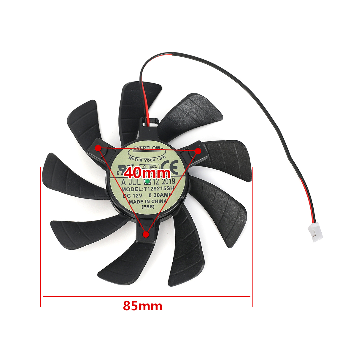 New 85mm T129215SH Cooler Fan  - огляд і ціна Rtx 3090 24Gb Gddr6X