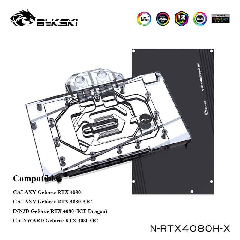 Bykski GPU Water Cooler For GA - огляд і ціна Rtx 4080 Water Cooling Block