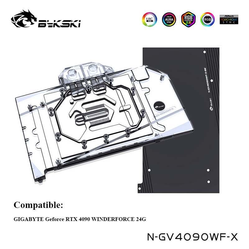 Bykski GPU Water Block For GIG - огляд і ціна Rtx 4090 Water Block Full Cover