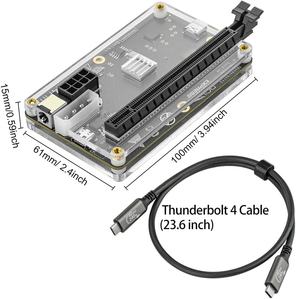 RGEEK 22Gbps eGPU Dock PCIE3.0 - огляд і ціна Gpu External Dock Egpu Thunderbolt 4