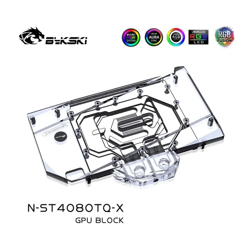Bykski N-ST4080TQ-X Water Bloc - огляд і ціна Rtx 4080 Water Cooling Block