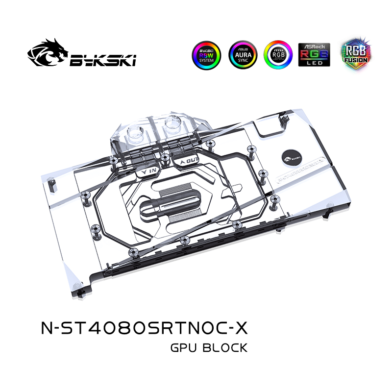 Bykski N-ST4080SRTNOC-X GPU Bl - огляд і ціна Rtx 4080 Water Cooling Block