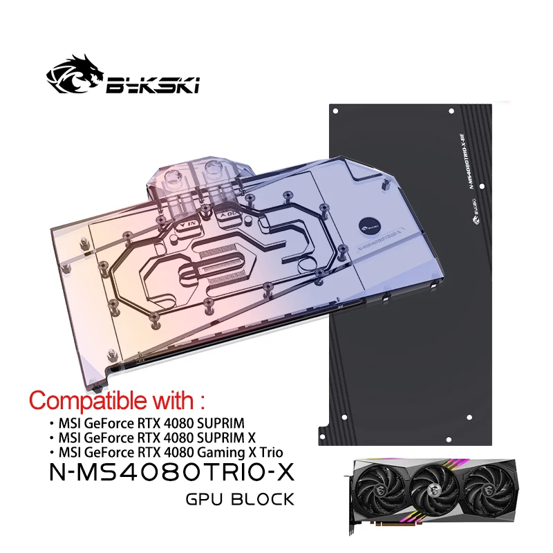 Bykski GPU Block for MSI RTX 4 - огляд і ціна Rtx 4080 Water Cooling Block