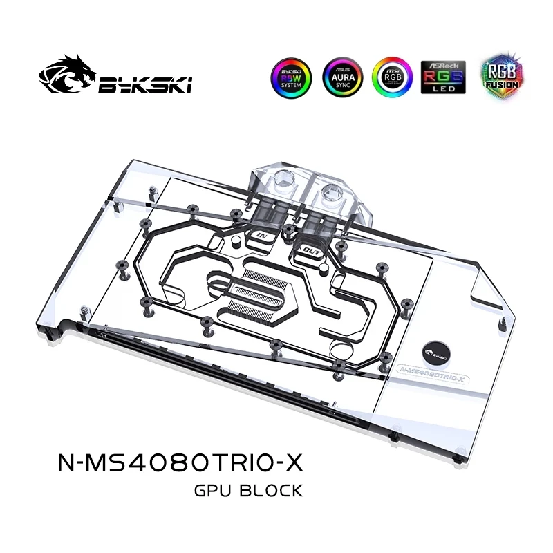 Bykski GPU Block for MSI RTX 4 - огляд і ціна Rtx 4080 Water Cooling Block