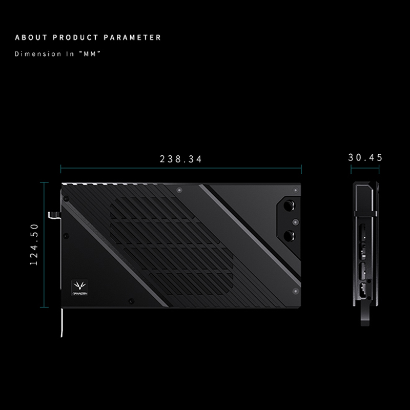 Granzon Water Block for PNY RT - огляд і ціна Rtx 4080 Water Cooling Block