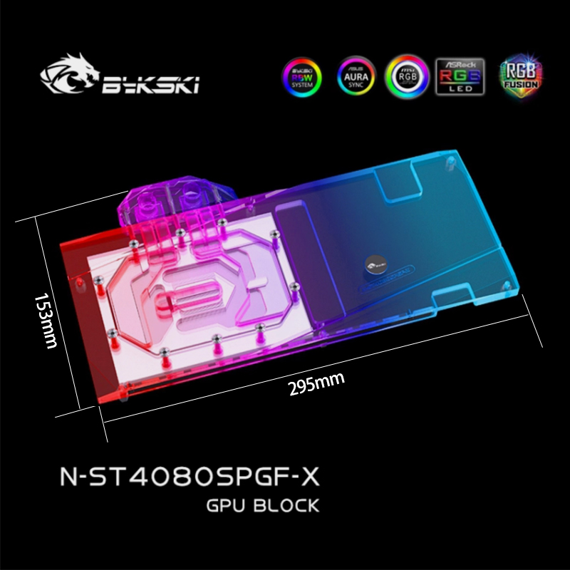 Bykski N-ST4080SPGF-X GPU Bloc - огляд і ціна Rtx 4080 Super 16Gb