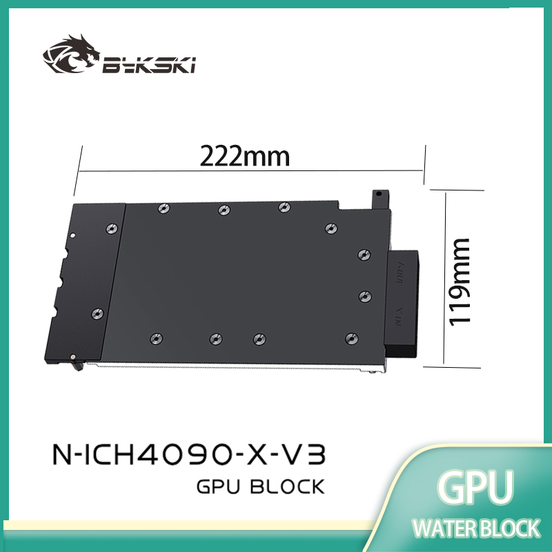 Bykski GPU Water Block Used fo - огляд і ціна Rtx 4090 Water Block Full Cover