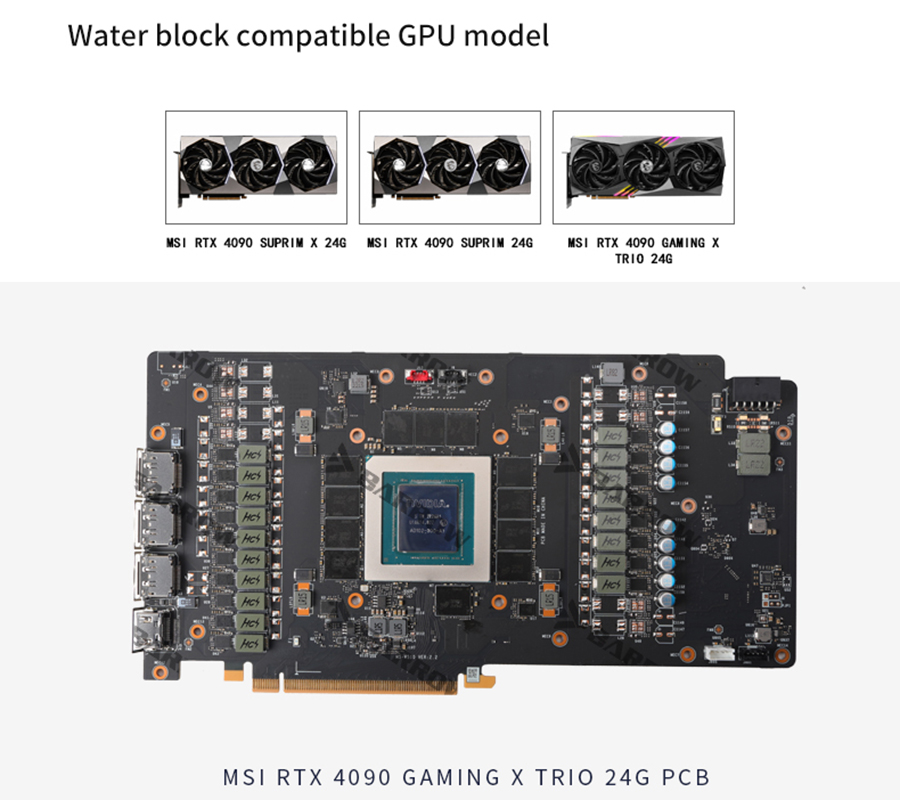 Barrow GPU Water Block , For M - огляд і ціна Rtx 4090 Water Block Full Cover
