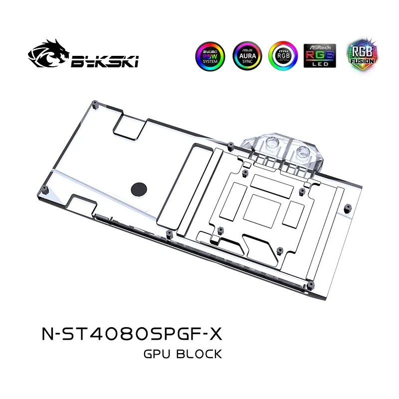 Bykski N-ST4080SPGF-X GPU Bloc - огляд і ціна Rtx 4080 Water Cooling Block