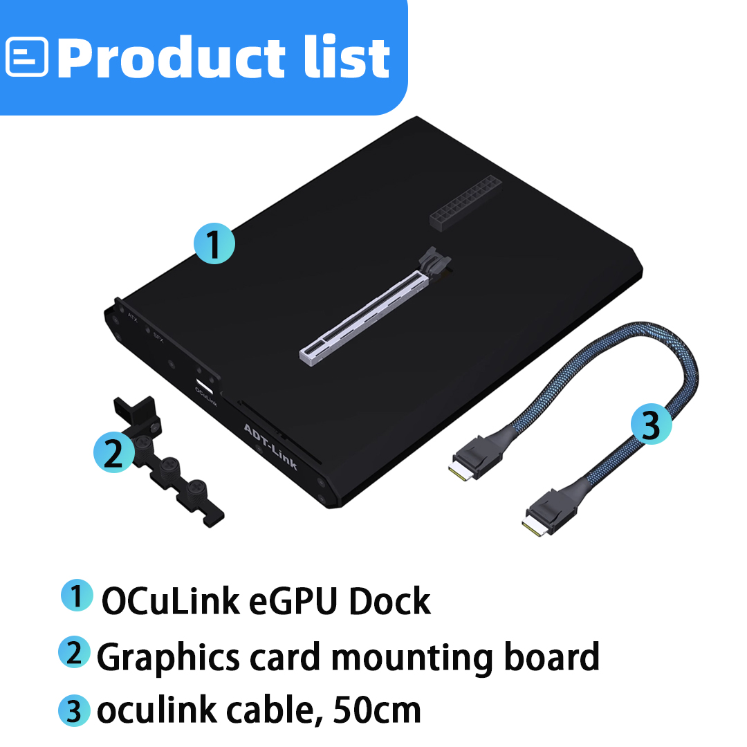 OCuLink eGPU Dock PCIe 4.0 X4  - огляд і ціна Oculink Gpu Dock Station