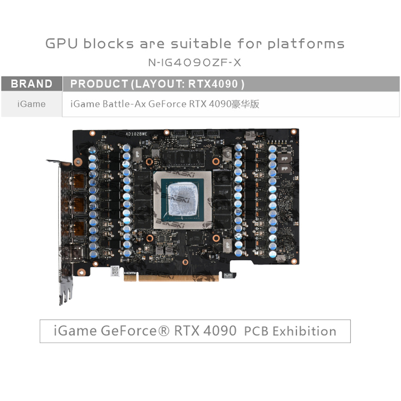 Bykski N-IG4090ZF-X GPU Block  - огляд і ціна Rtx 4090 Water Block Full Cover